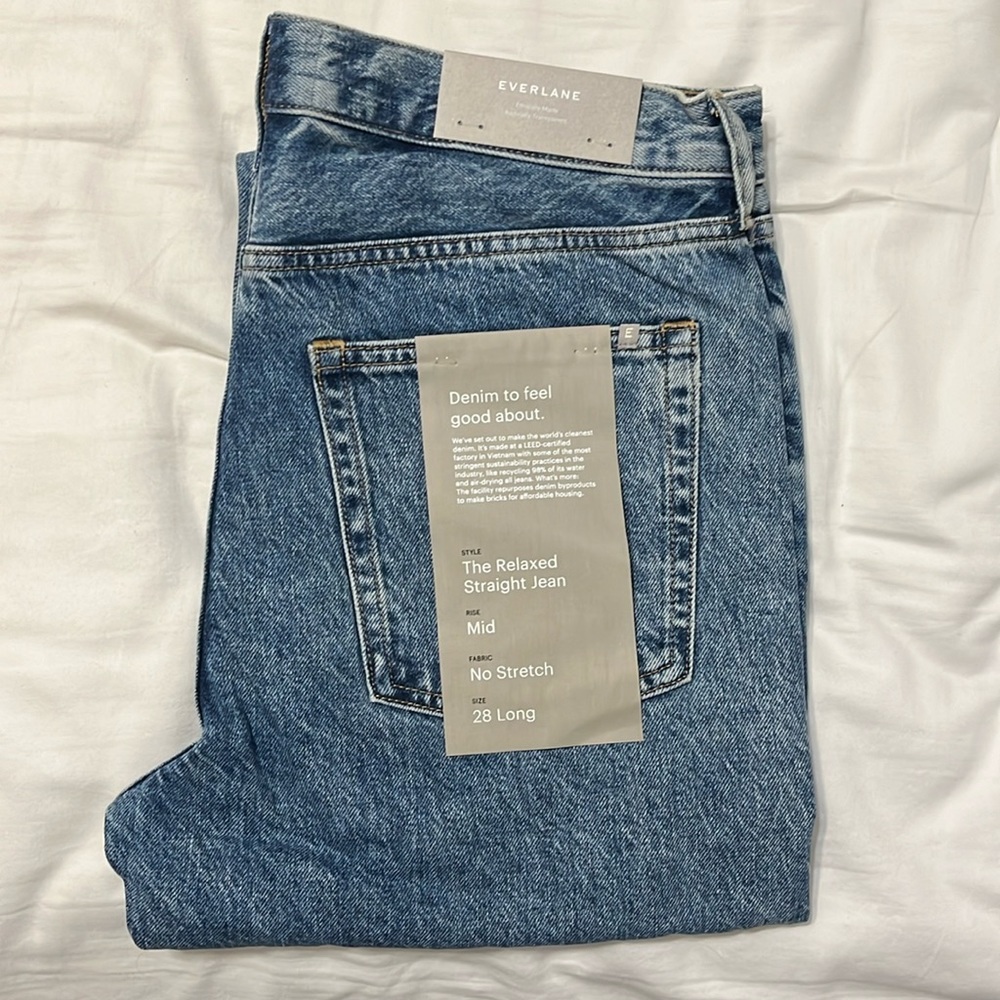 NWT Everlane Rigid Slouch Jeans
